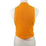 ZARA  knit orange ribbed crop top size small Photo 6