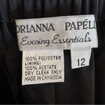 Adrianna Papell  Wide Leg Evening Pants in Black Size 12 Photo 7