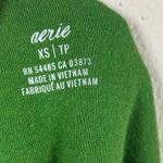 Aerie  Cozy Good Vibes Fuzzy Green Sweatshirt size XS Photo 4