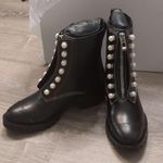 3.1 Phillip Lim  black hayett lug sole zipper boot with pearls size 39 Photo 2