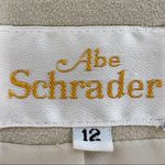 Abe Schrader Vintage Faux Suede Beige Button Gold Size 12 Photo 7