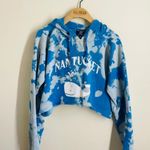 Champion Nantucket Island Whale Cropped Tie Dye Hoodie Blue size M Photo 0