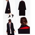 ZARA sweater coat navy and red size medium Photo 1