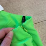 Black Halo NWT  Cooper Sheath Dress One Shoulder Neon Green Puff Sleeve Size 6 Photo 3