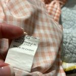 SheIn size large dress gingham print v neck elastic sleeves zips shut right Photo 6