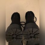 J.Crew women black suede fur hiking boots US 7 Photo 8