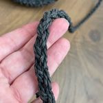 Urban Outfitters  Round Straw Crossbody Purse Black Bag Photo 4