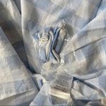 Tassels N Lace Tassel and lace blue gingham top - size M - NWT Photo 8