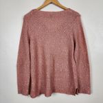 Apt. 9  Women’s Long Sleeve Pink V-Neck Sparkled Sweater Size Large Preppy Photo 1