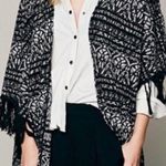 Free People  open front cocoon kimono duster, fringed sleeve det Oversized XS Photo 0