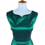 Modcloth ‎ Emerald Green Fit And Flare Party Dress Sleeveless Back Zipper Size 2 Photo 2