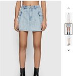 Rebecca Minkoff  Distressed Fray Jodie Denim Mini Skirt Size 27 Photo 1