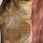Liz Claiborne  Red and Brown Plaid Blazer Photo 2