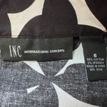 INC Y2K Floral Fit & Flare Dress Womens 6 Party Cocktail Wedding Guest Spring Black Photo 2