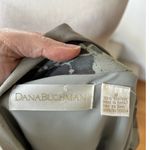 Dana Buchman Vintage  Light Blue & Grey Silk Button Down & Scarf Photo 5