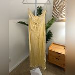 Shona joy LA LUNE RUCHED HALTER MAXI DRESS in Lemon 10 Photo 4