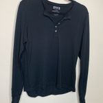 Duluth Trading Co Base Layer Henley Shirt Black Sz Medium Wool Photo 0