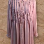 Vanity Fair Vintage  Pink Ruffle Button Down Dress Photo 2