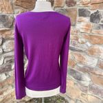 Coldwater Creek  Silk Blend Purple Cardigan Sweater Sz S Photo 10