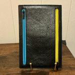 A Sweet Vintage Rare HTF Mandarin Oriental Hong Kong Hotel Leather 4 Zip Wallet Black Photo 2