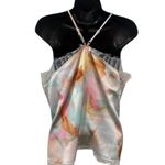 Frye  Womens Eli Lace Trim Racerback Tank Top Pastel Colors Size L Photo 9