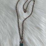 Turquoise Color Detail Pendant Necklace Silver Photo 0