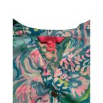 Lilly Pulitzer  blouse aqua & pinks sz Small Photo 4
