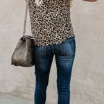 Blooming Jelly V-Neck Leopard Tee Photo 1