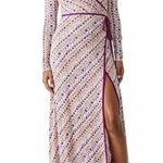 Free People NEW Womens Phoebe Printed Wrap Maxi Dress Extra Small Costal Cowgirl Photo 0