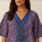 Francesca's Collection Alya Boho Paisley Tunic Dress w Beaded Detail Festival Photo 1