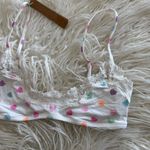 SKIMS Skim Fits Everybody Lace Scoop Bralette Marble Candy Heart Print Size XS Photo 3