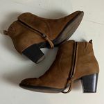 Vionic - Brown Water Resistant Nubuck Leather Raina Ankle Boots Zip Photo 4
