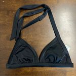 Boden Black Bikini Top Halter Tie Strap Back Clasp Built In Lining US 4 Photo 0