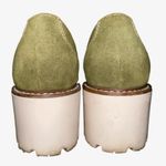 Blondo EUC  Waterproof Leather Dulce Olive Green Chunky Wedges - 8 Photo 3