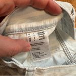 American Eagle Striped White Blue Tomgirl Distressed Bermuda Shorts Women’s Sz 0 Photo 2