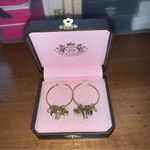 Juicy Couture Retro  Pam & Gela Hoop Earrings with Dangling Charms Photo 1