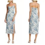 Reformation ππ Kourtney Dress ~ Pompadour Blue Floral Bird Print 4 NWOT Photo 5