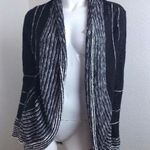 Cardigan Black White Waterfall Open Long sleeve Size M Photo 0