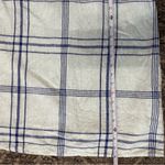 J. McLaughlin  Women’s M Blue Green Plaid Linen Henley Belted Miranda Shirt Dress Photo 7