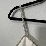 Likely NEW Britta Gown White Silver Straps Back Slit Regular Price $439.00 Sz 10 Photo 11