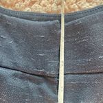 Rebecca Taylor  Navy wide leg side button linen blend trouser 12 Photo 5