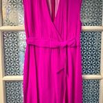 Kate Spade Brighton Villa faux wrap bow dress vivid snapdragon pink 10 Photo 0