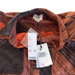 Urban Outfitters Via Penny Lane Reworked Apparel The Beach Boys Orange and Brown Flannel Medium Photo 6