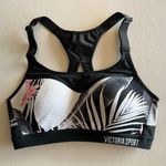 Victoria's Secret Victoria Secret Victoria Sport Floral White/Black/Pink Women Sports Bra Size 32B Photo 0