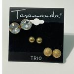 Taramanda Trio Earring Set Gold Studs‎ CZ Studs Gold Photo 5