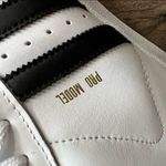 Adidas  Pro Model Unisex Hi Top Shoes White Black Gold Foil Size 7 or 8.5 #905 Photo 4