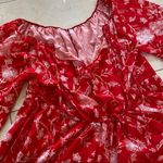 No Name NWOT Red/White Short Sleeve Dress L Red Size L Photo 2