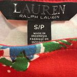 Ralph Lauren LAUREN  Womens Red Floral Boat Neck T Shirt Top Size S P Photo 3