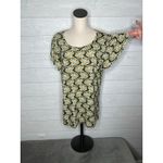 Kate Quinn floral snake retro flutter tunic top Women's size XXL Green Photo 1