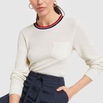 RE/DONE NWT  Long Sleeve Thermal Pocket‎ Tee in Vintage White Size LARGE REDONE Photo 10